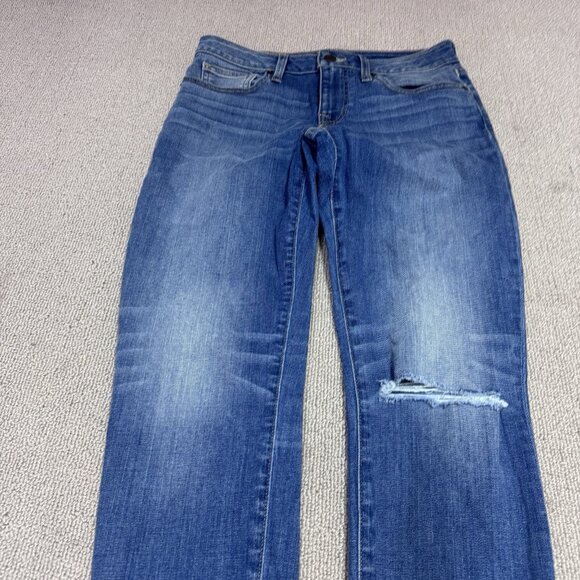 Lucky Brand Jeans Low Rise Lolita Skinny Blue Distressed Pockets Size 28 - Picture 6 of 14